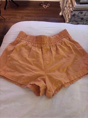 aerie Peach Elastic-Waist Athletic Shorts